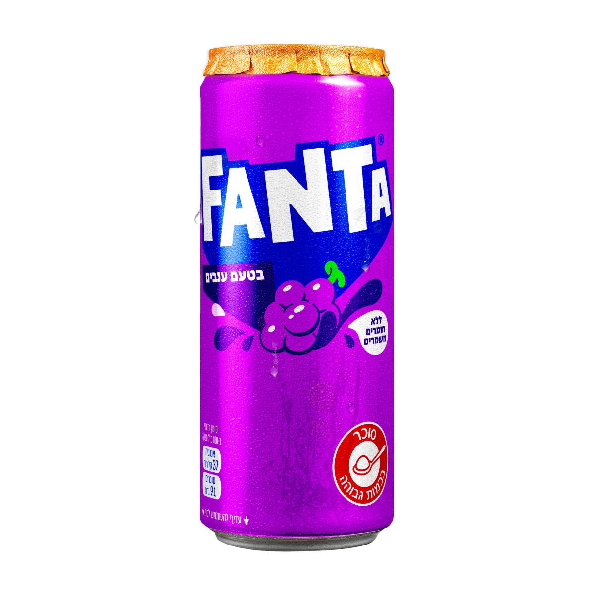 פחית פנטה בטעם ענבים 330 מ״ל