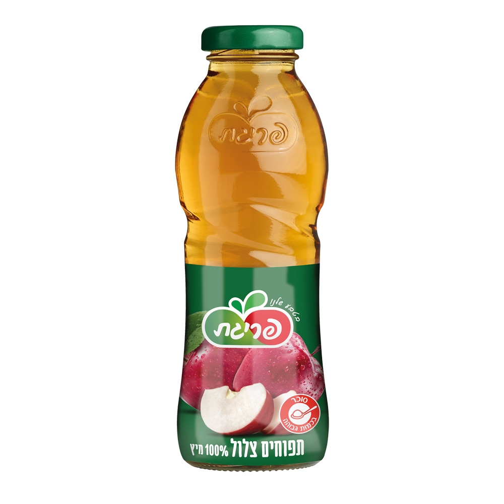 בקבוק בטעם תפוחים צלול 330 מ״ל